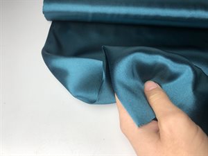 Satin - blank i lækker mørk petrol